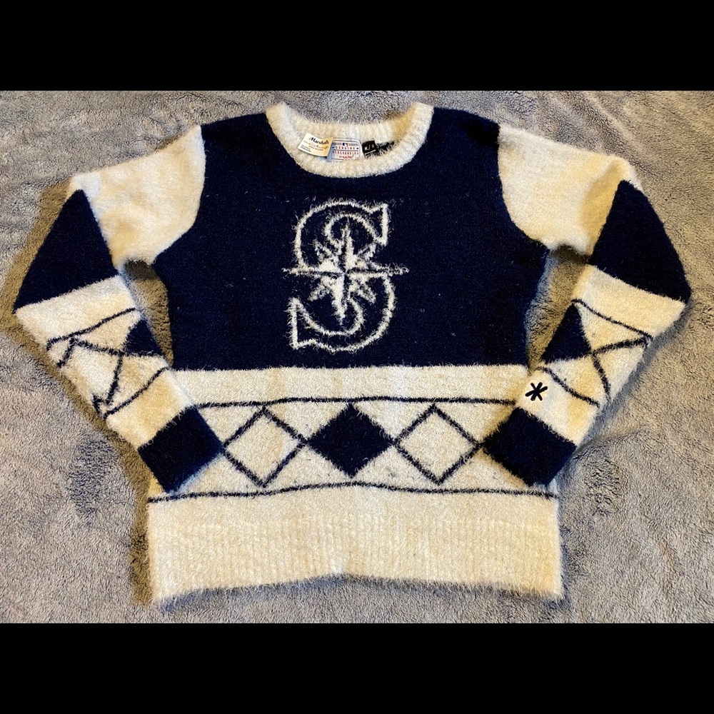 Seattle Mariners Eyelash Sweater, S